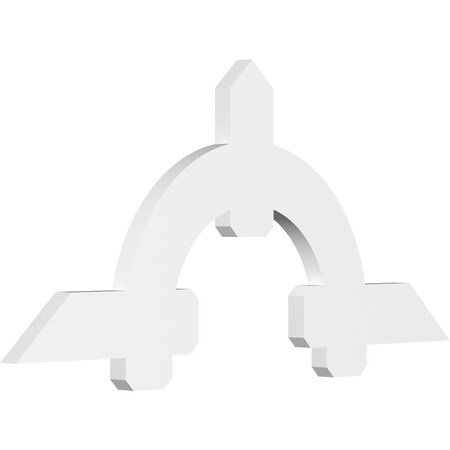 Ekena Millwork Ericson Architectural Grade PVC Gable Bracket, 60"W x 27 1/2"H x 2"D x 6"F, 11/12 Pitch GBP060X28X0206ERI00